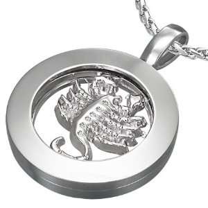  Fashion Alloy Scorpio Zodiac Inner roller Circle Pendant Jewelry