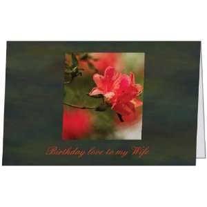 Birthday Wife Spouse Flower Love Sentimental Romantic Greeting Card 