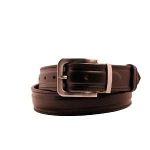  Mens leather belt Black dress/casual size 34: Toys & Games