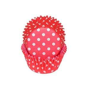  Red/White Polka Dot Cupcake Liners: Home & Kitchen