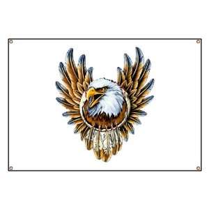  Banner Bald Eagle with Feathers Dreamcatcher Everything 