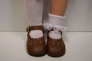 BROWN Heart Doll Shoes FOR 18 Effanbee KATIE♥  