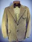 Vtg Mens British Classic 1970s Tan Cotton Blazer Coat Sport Jacket 40R