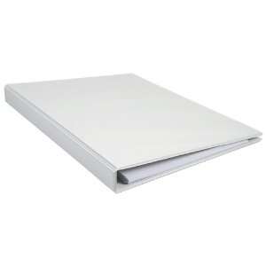    17x11 1 Angle D Ring White Vinyl View Binder: Office Products
