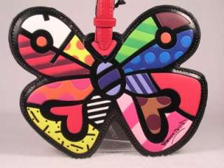 Romero Britto Backpack or Luggage Tag LARGE Butterfly NWT  