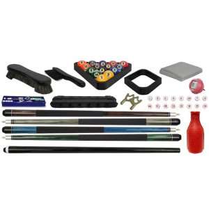  Deluxe Pool Table Accessories Kit   Black: Sports 