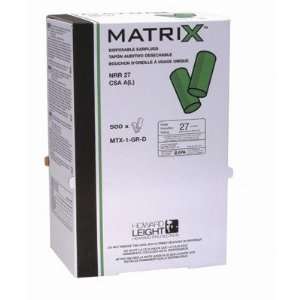   Matrix No Roll Green Foam Corded Earplugs Per Box) [Set of 2000] Home