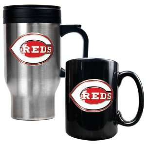  Cincinnati Reds Travel Mug & Ceramic Mug Set   Primary 