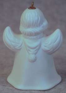 GOEBEL 1999 WHITE ANGEL w/RABBIT ANNUAL BELL ORNAMENT  