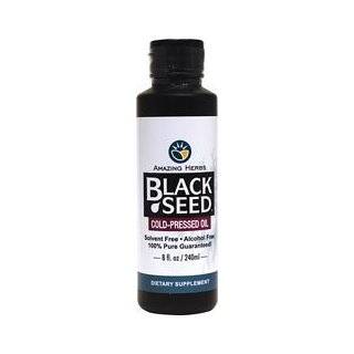 Amazing Herbs Black Seed Cold Pressed Oil   8oz