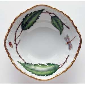 Anna Weatherley Green Leaf Open Vegetable Bowl 8.5 In 