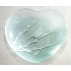  Hearts 7 heart plate Handmade glass 7 heart plate 