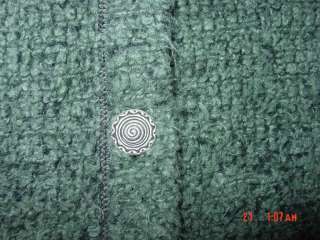 BEAN soft green/black button fleece WM  