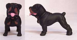 Black Rottweiler Dog 2 New Figure Figurine Hood Hounds  