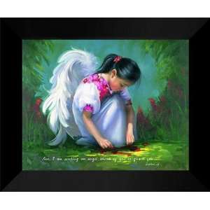  Birkenstock FRAMED Art 15x18 Baby Angel VIII W/Verse 