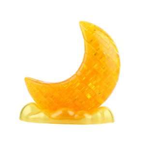  HDE® 3 D Crystal Crescent Moon Puzzle   Yellow Toys 