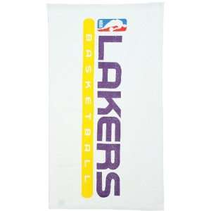  Los Angeles Lakers White Bench Towel