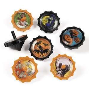  Plastic Halloween Spin Tops   Novelty Toys & Spin Tops 