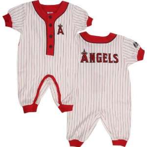 Los Angeles Angels of Anaheim Pinstripe Baby Coverall:  