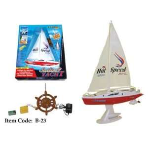   : Dual Motors Remote Radio Controlled Rc Sailing Yacht: Toys & Games