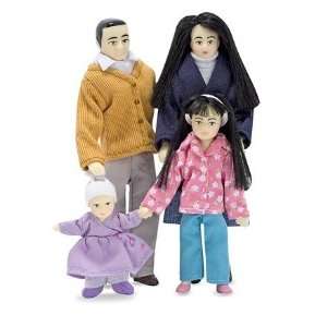  Asian American Dollhouse Family Toys & Games