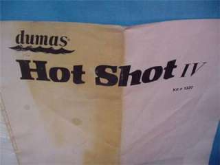 Dumas Hot Shot IV Wood Boat Kit #1320   28 long  