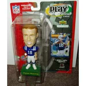 Play Makers Peyton Manning Bobble Head & Collectible Card Indianapolis 