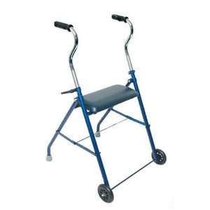  Steel Walker with Wheels and Seat   Royal Blue [Health and 