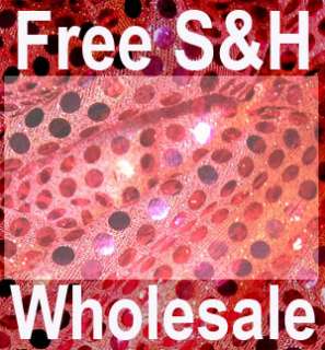 G22 Shiny Pink Sequin Fabric Nylon Material by Yard  