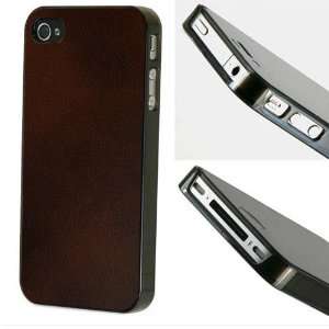  Luxury Ultra Slim Crystal Brown Leather Case Fit for iPhone 