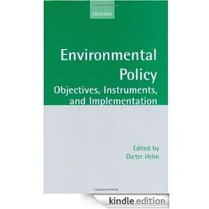 Environmental Policy: Objectives, Instruments, and Implementation 