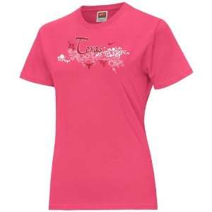  Nike Texas Longhorns Ladies Pink Tangy T shirt Sports 