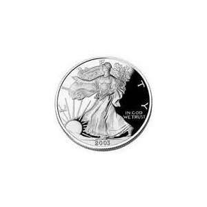  2003 1 oz Silver Eagle coin in airtight capsule 