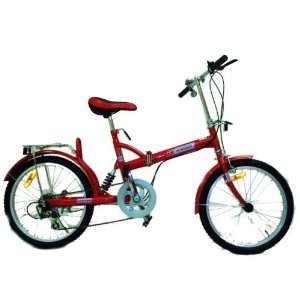  Bestco Folding Bike,20Wheels,3 speeds   RED Sports 