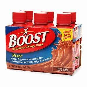  BOOST Plus Supplement 8 oz Bottle  Chocolate Case 24 
