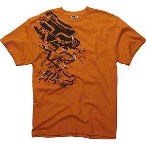  Fox Racing Discretion T Shirt   X Large/Burnt Orange 