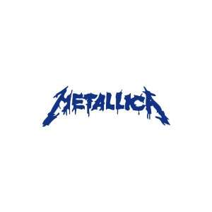  Metallica BLUE vinyl window decal sticker: Office Products