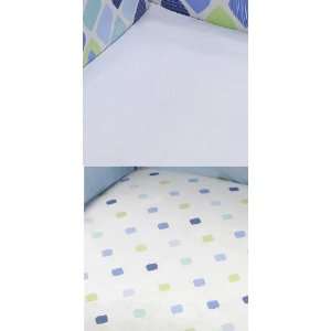  Mosaic Boy 2 Pack Fitted Sheets by Baby Boom: Baby