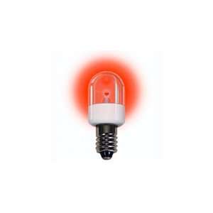12.80 Volt T6 Candelabra Screw E12 Base LED Light Bulb 0.72 Watt Color 