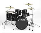 SONOR drums sets eXtreme Force 6 pc kit Gloss Black with 10,12,14F,16F 