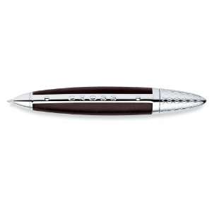  Cross Autocross Leather Wrapped Ball Point Pen with Chrome 