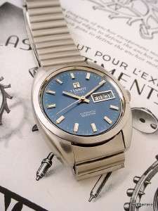 Vintage TISSOT Seastar AUTOMATIC Day/Date BLUE Dial NR  