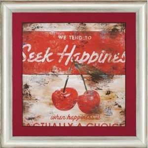  Seek Happiness Wall Art: Home & Kitchen