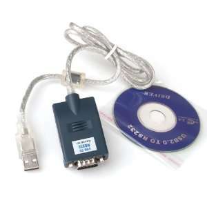 CablesToBuy™ Hi Speed USB 2.0 to Serial DB 9 RS 232 Adapter Cable