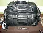 NEW David & Scotti Black Leather Duffel Bag 21 $985