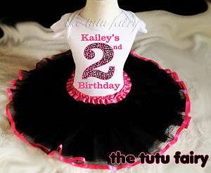 Birthday Girl 1st 2nd 3rd 4th Birthday Shirt & tutu set name 