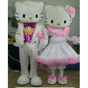   Kitty and Daniel Star CAT Cartoon Mascot Costumes  C Toys & Games