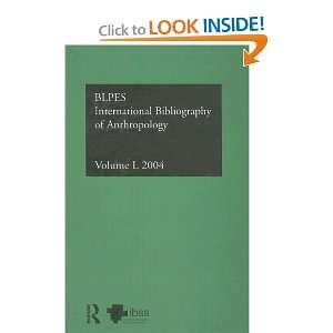 International Bibliography of the Social Sciences (Ibss Anthropology 