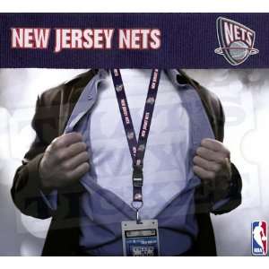   Nets NBA Lanyard Key Chain and Ticket Holder   Blue