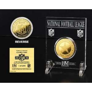 Highland Mint Dallas Cowboys 2010 24KT Game Coin  Sports 